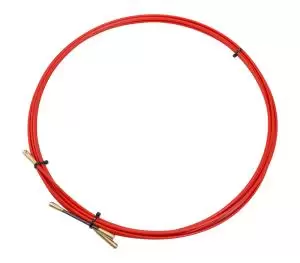 Протяжка кабельная (мини УЗК в бухте), стеклопруток, d=3,5мм, 5м, красная REXANT